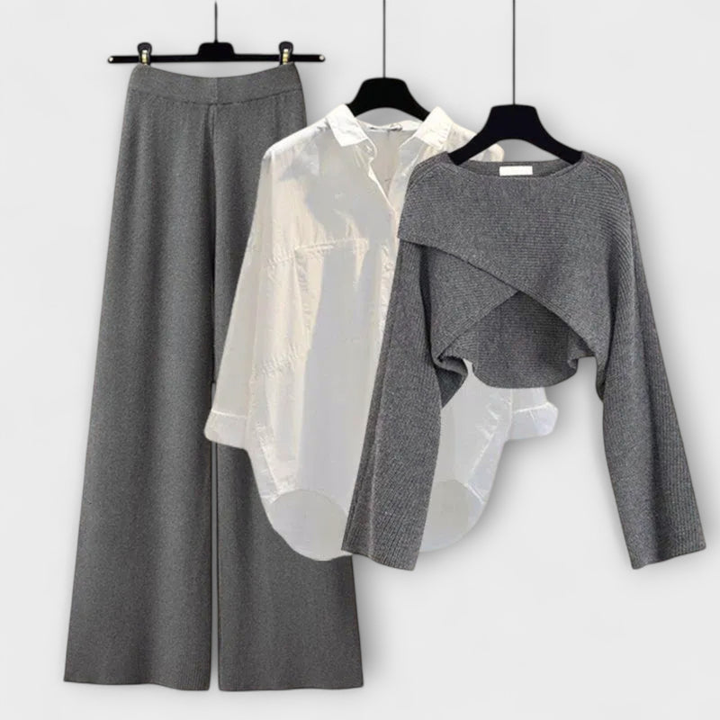 Tanja - Gemütliches 3-teiliges Langarm-Set