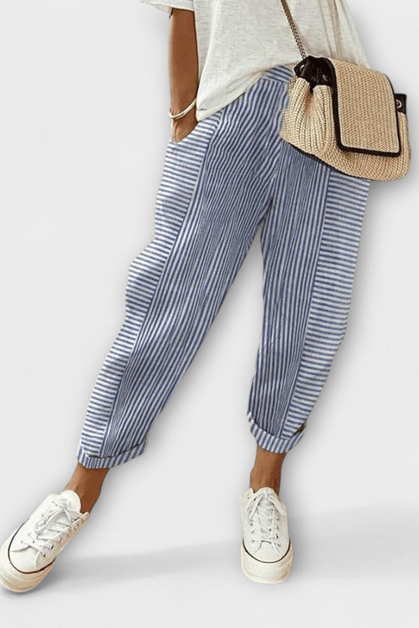 Sanne - Bequeme gestreifte Hose