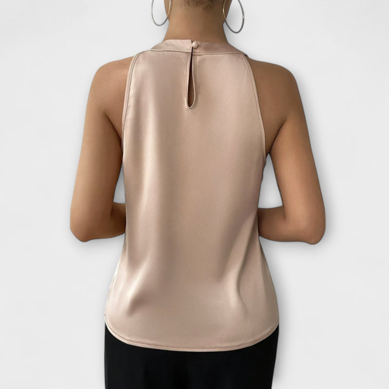 Skye - Schicke Satinbluse mit Off-Shoulder-Design