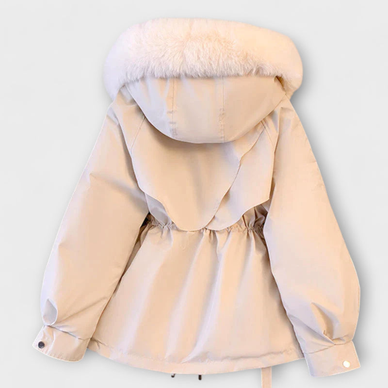 Bela - Elegante Winterjacke Brévine mit Pelzkragen