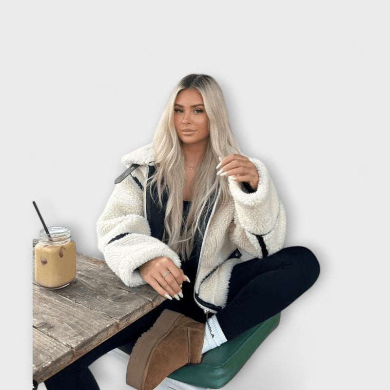 Adele – Stilvolle Bomberjacke aus Lammleder