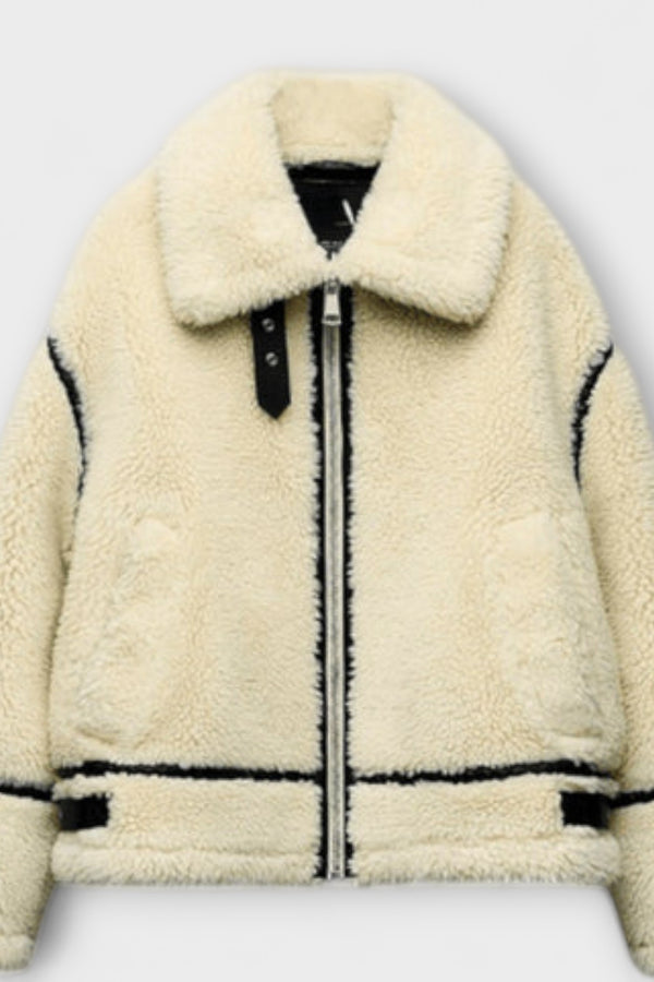 Adele – Stilvolle Bomberjacke aus Lammleder