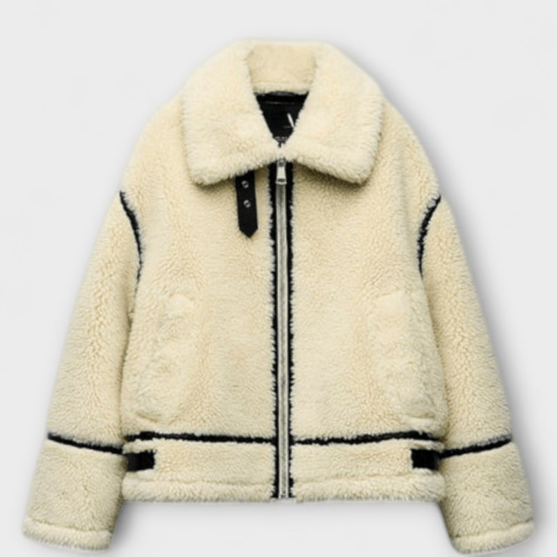 Adele – Stilvolle Bomberjacke aus Lammleder