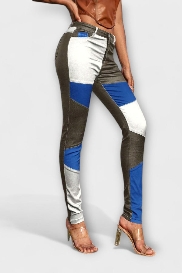 Calliope - Röhrenhose mit Farbblockmuster