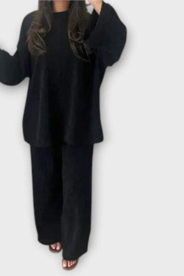 Ingrid - Set in Übergröße - Gerippter Stil