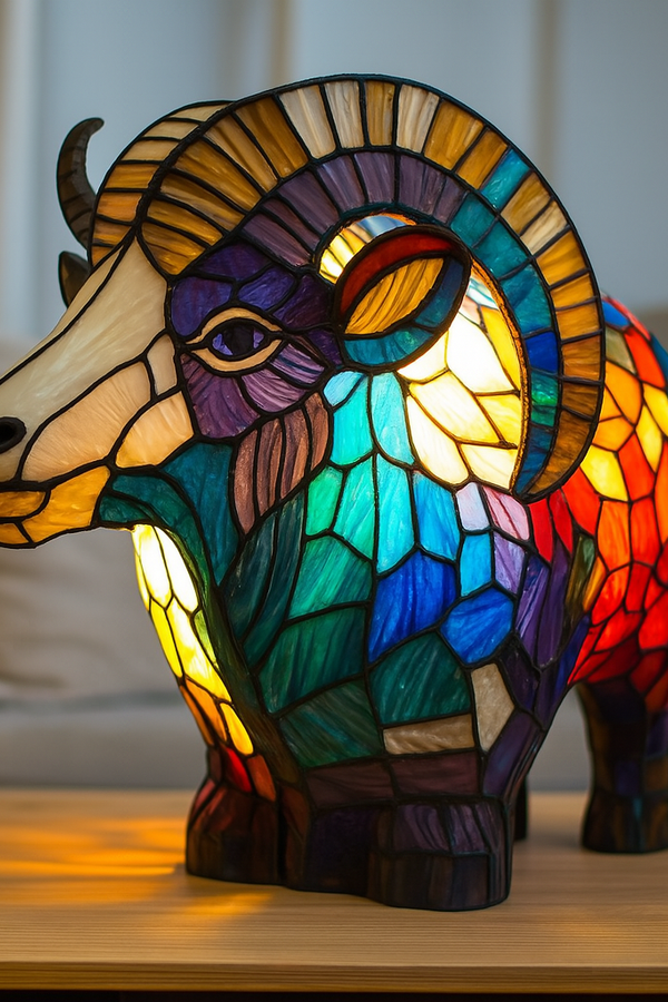 Bijou - Magische Lampe aus buntem Glas