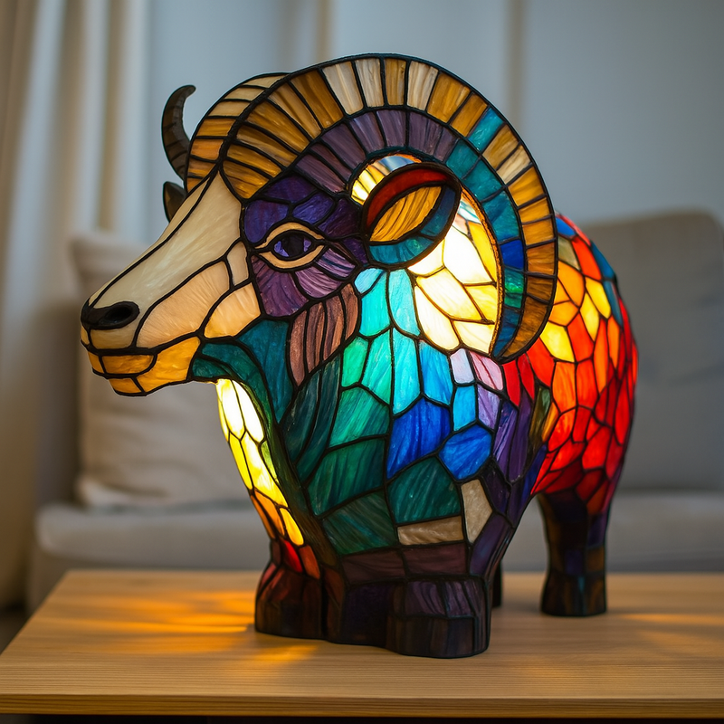 Bijou - Magische Lampe aus buntem Glas